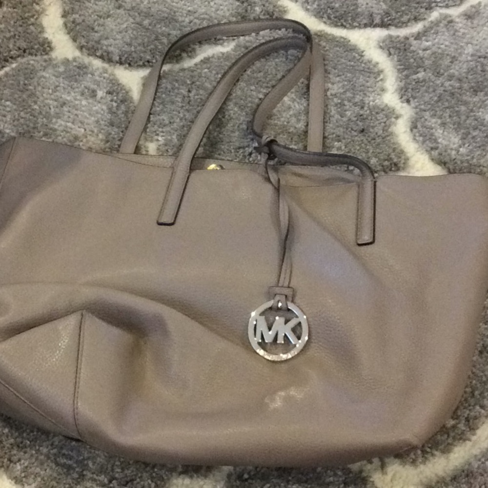 Mk pebble leather tote bag